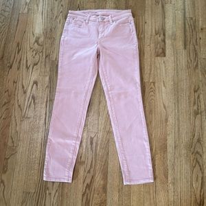 Talbots Flawless Slim Ankle pink jeans size 2